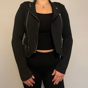 Black Zip-Up Light Women's Jacket